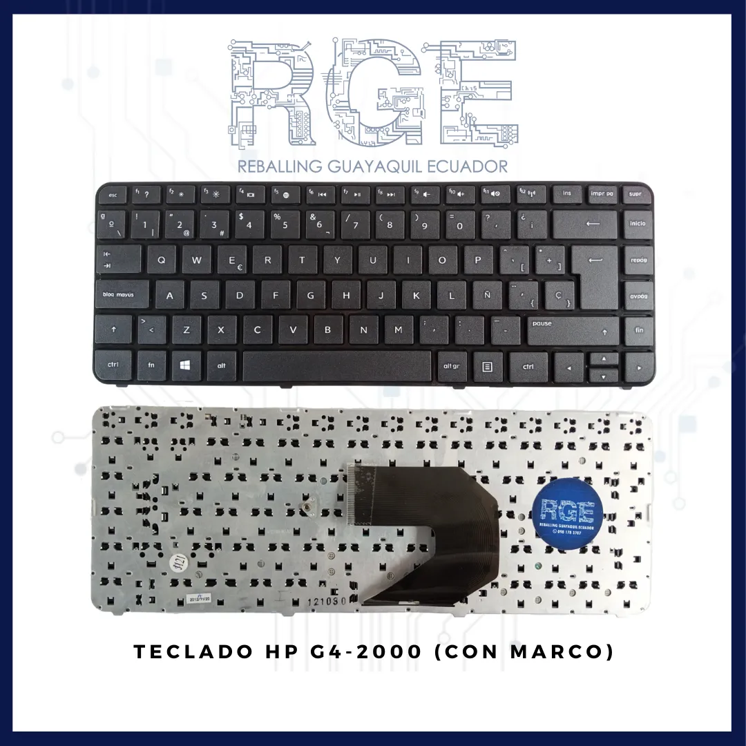 TECLADO HP G4-2000/ G4-2100/ G4-2200/ G4-2300(CON MARCO)