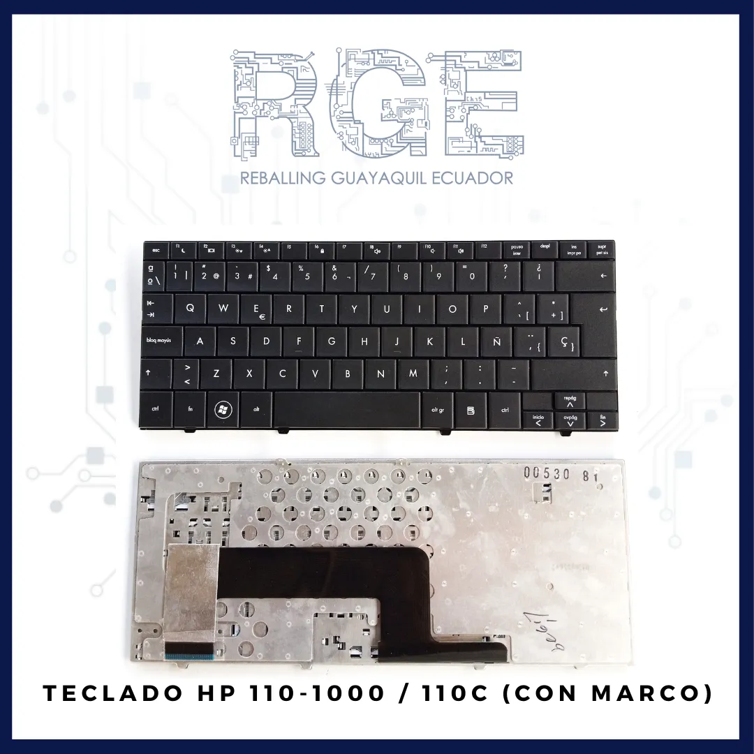 TECLADO HP MINI 110-1000/110C/1100DX, EN ESPAÑOL (CON MARCO)