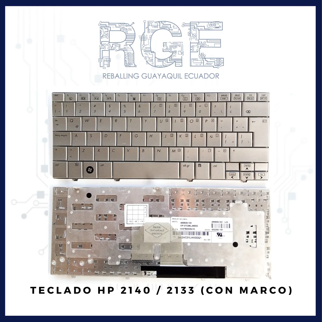 TECLADO HP MINI 2140/ 2133, EN ESPAÑOL (CON MARCO)
