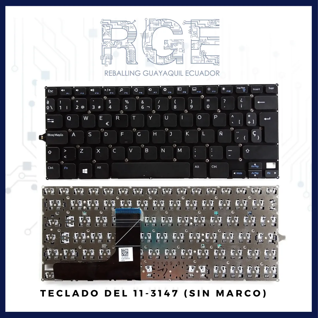 TECLADO DELL 11-3000/ 11-3147/ 11-3148, EN ESPAÑOL (SIN MARCO)