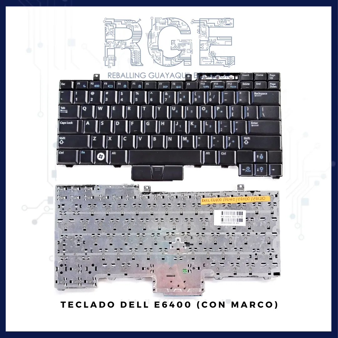 TECLADO DELL E6400/ E6410/ E5500/ E5510/ E6500, INGLES (CON MARCO)