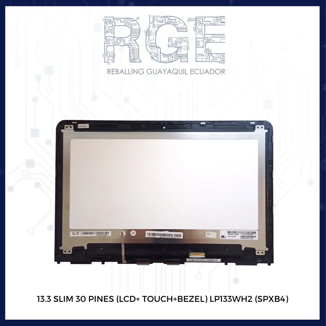 PANTALLA 13.3" SLIM 30 PIN HP PAVILION X360 13-U 13-TU M3-U M3-U001DX (LP133WH2-SPB4)