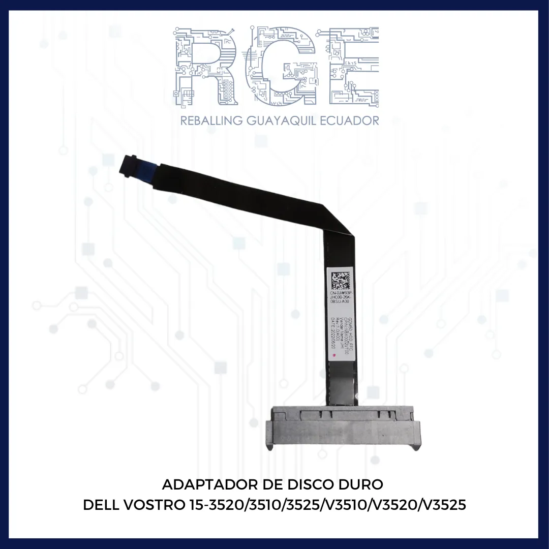 ADAPTADOR DE DISCO DURO VOSTRO 15-3520 3510 3525 V3510 V3520 V3525 (12 PIN) NBX0002VT00