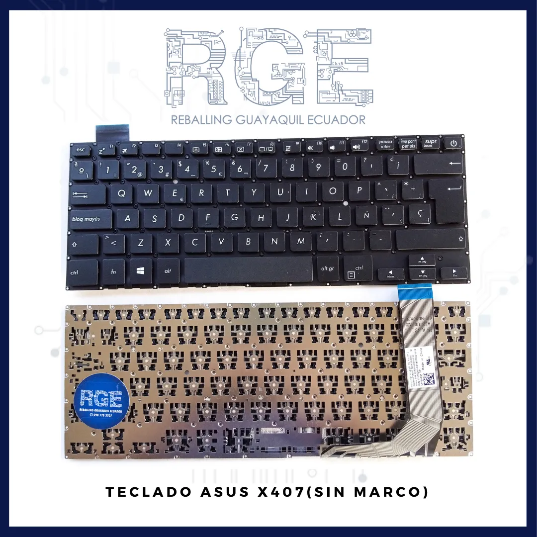 TECLADO ASUS X407 / X407U/ X407M/ X407UBR, EN ESPAÑOL (SIN MARCO)