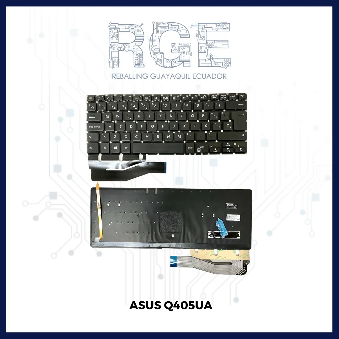 TECLADO ASUS Q405UA Q405U TP410U  TP410C ESPAÑOL NEGRO CON LUZ