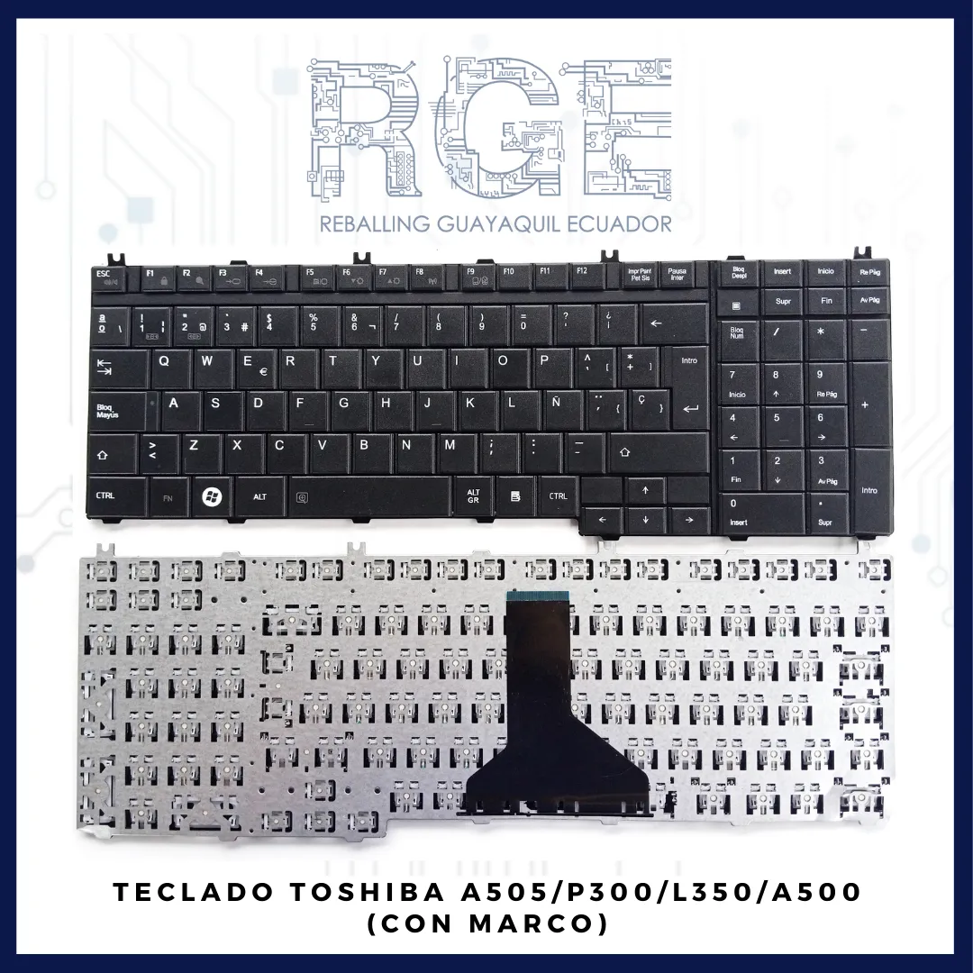 TECLADO TOSHIBA A505, P300, L350, A500