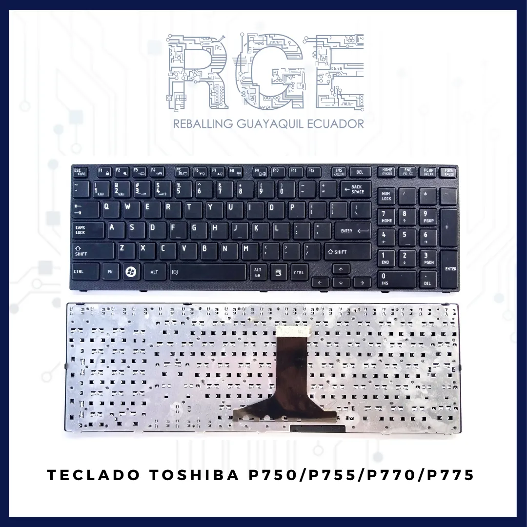 TECLADO TOSHIBA P750, P755, P770, P775