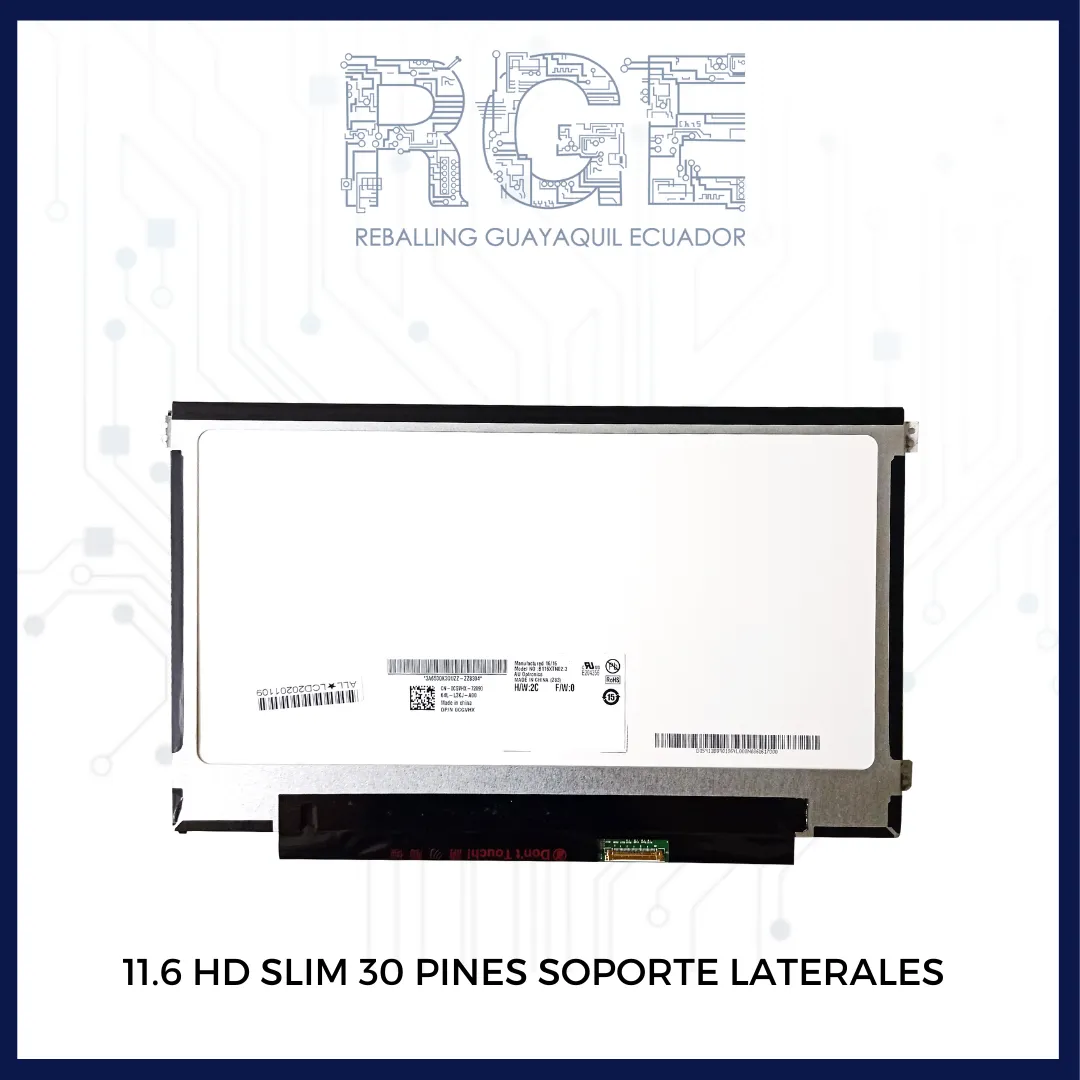11.6 SLIM 30 PINES SOPORTE LATERALES (B116XTN02.3 HW2C)